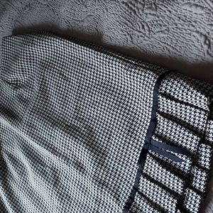 Navy blue with white checkered size 14 women's skirt